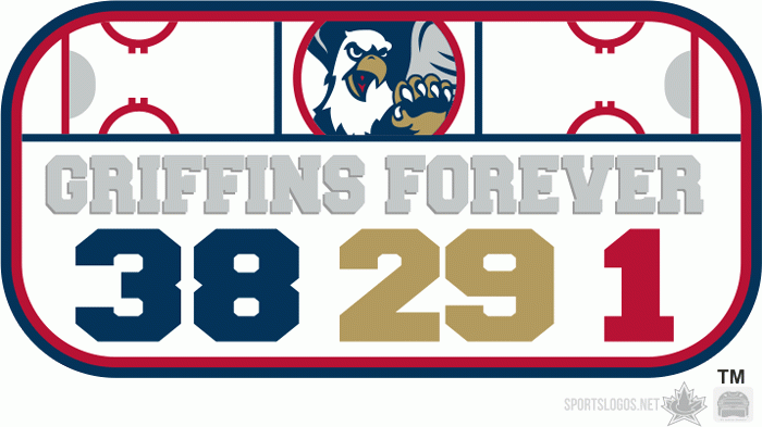 Grand Rapids Griffins 2011 12 Memorial Logo iron on transfers for clothing